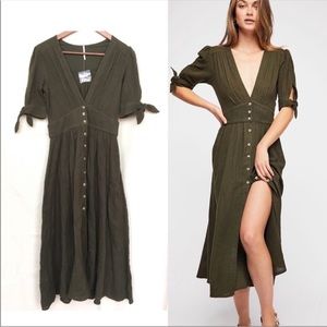 Free People Midi Dress Size M